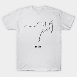 Tokyo Marathon Course Map T-Shirt